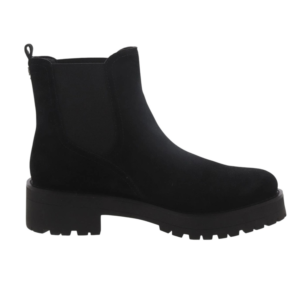 NWT Sam Edelman Chelsea Womens Judah Suede Black‎ Stretch Booties Shoes 9.5 M